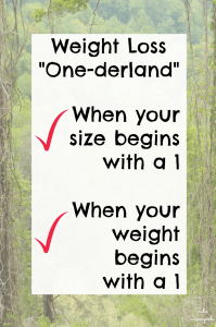 Weight loss One-derland definition